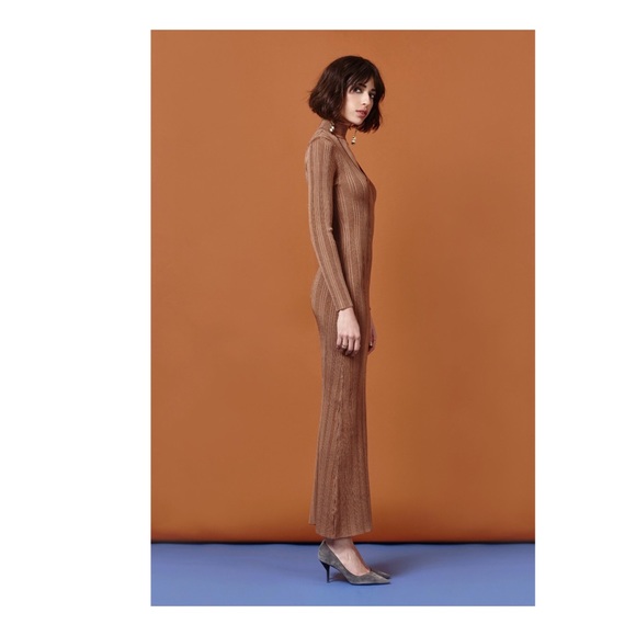 Arc Dorit Maxi Bodycon Dress in Hazel - Picture 3 of 3